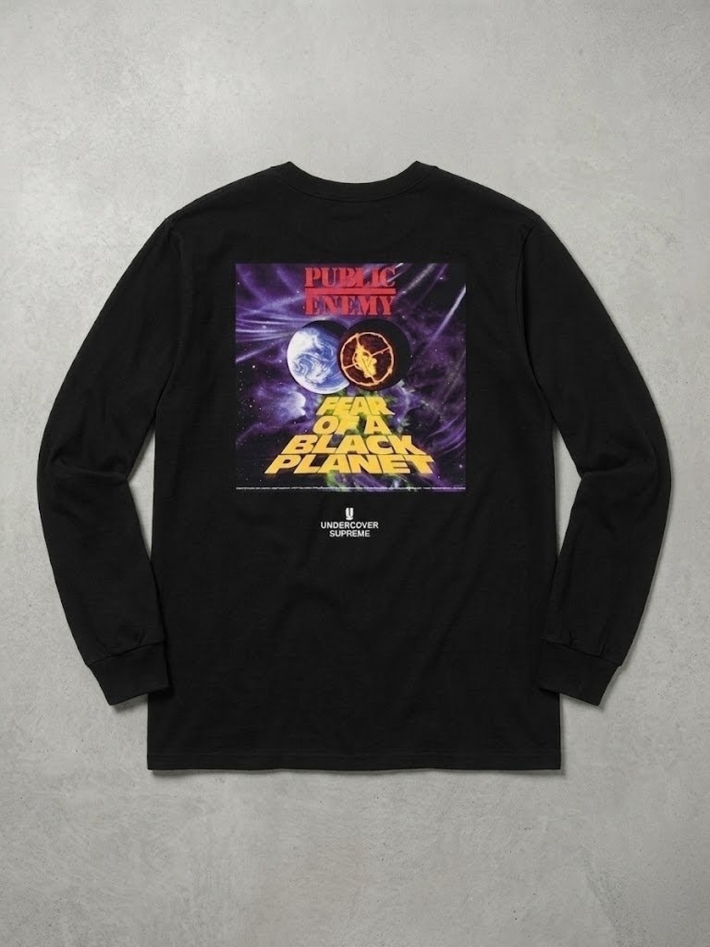 Supreme X Public Enemy Black Long Sleeve - Size Medium